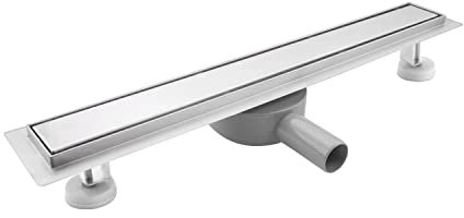 SaniteModar Duschrinne 90cm, Befliesbar Duschrinne mit 360° Siphon Geruchsstop und Haarfilter, Edelstahl Bodenablauf