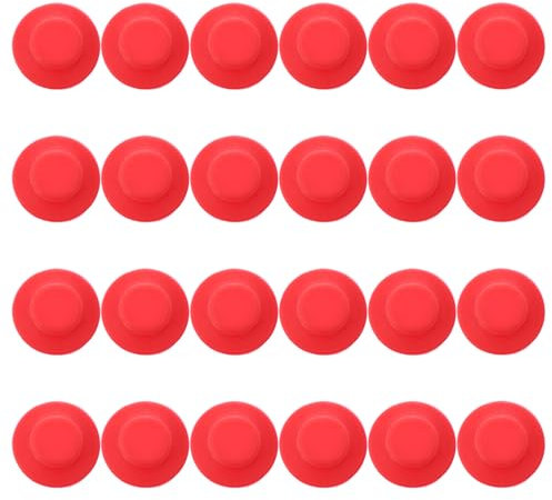 Zerodeko Silicone Rubber Gasket, Red Bottle Tops Gasket, Beer Brewing Tools for Home Brewing Beer Soda Bottle Sealing, 24PCS