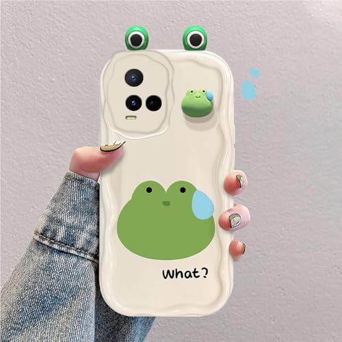 hdqICase 3D Cartoon Hülle Kompatibel mit vivo Y21/vivo Y21S/vivo Y33S | Süßes Stoßfestes und Stylisches Silikon Cover