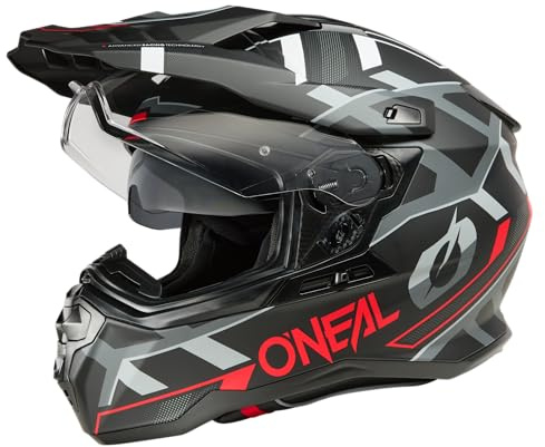 O'NEAL D-SRS Helm Square Schwarz/Neongelb/Grau M