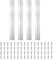 PATIKIL 16x2 Inch Piano Hinge, 4 Pack 304 Stainless Steel Continuous Hinge with Holes for Piano Gate Door Wooden Storage Box Cabinet Boat, Silver Tone