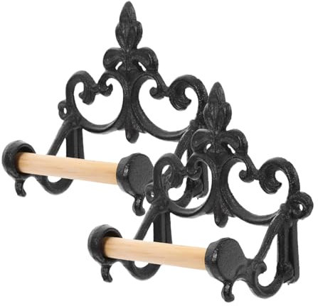 KONTONTY Organisateur De Salle De Bain Rustique Porte-essuie-Tout Mural Robuste Et Peu Encombrant pour Les Toilettes