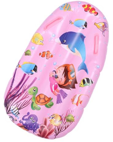 TOYANDONA 1stück Aufblasbares Schwimmbrett Für Junge Mädchen Bunte Surfbrett-Matte Mit Fischmotiv Für Schwimmunterricht Und Spiel Im Wasser Leicht Und Tragbar