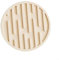 Dessous de verre en silicone élégant pour boissons, évacuation efficace de l'eau et nettoyage facile (beige)