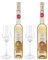 DOLOMITI Alte Marille + Alte Williams-Christ-Birne Schnaps aus dem Barrique Fass │ Premium Spirituose 36% vol. │ fassgereifter, milder Marillen und Williams Schnaps │ je 1 x 0.5 Liter und 2 Gläser