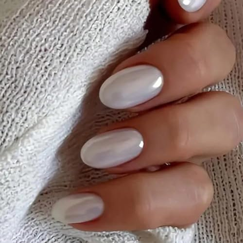 GlamRays Aufkleber-Nail Nail zum Aufkleben Falsche Nail Fingernägel zum Aufkleben Französische Nägel Nägel Künstliche Nail Kiss Nail Kunstnägel 24 Stück