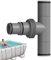 yakermur Underground Pool Adapter, Submersible Pump Hose Adapter, Spa Accessories, Pipe Connector, Hose Swivel, Replacement Parts for Most Pool Types Including Swimming Pools & Hot Tubs