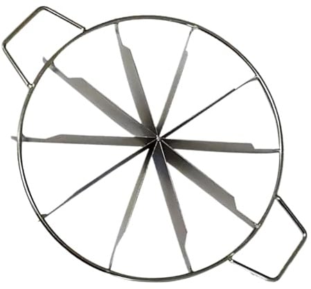 Genérico Cortador de Tartas | Marcador Porciones Rebanador Tartas - Divisor de Acero Inoxidable 6/9/10 Porciones Herramienta de Cocina para Pastelería Hogar Cumpleaños Boda