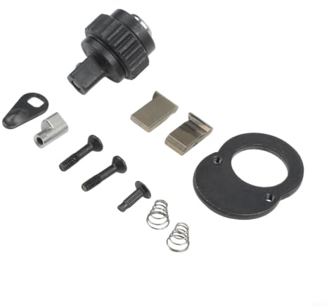 Ratschenreparatursatz, umkehrbarer Mechanismus für Drehmomentschlüssel, 1/4 Zoll, 3/8 Zoll, 1/2 Zoll Antrieb, 24 Zähne, verchromt, 11-teiliges Set (S)