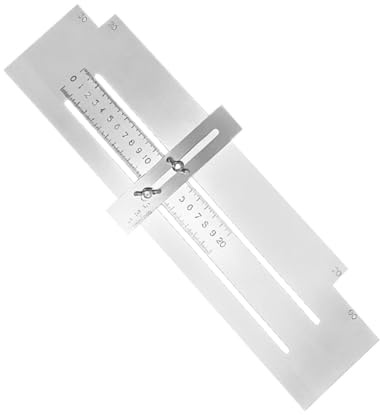 Square Tool - 1 Piece Metal Adjustable Woodworking Tool With Scale, Accurate Drywall Leveling Square, Precision Layout Layout Instrument | Multi Function Measuring Framing Ruler For Cabinetry Engineer