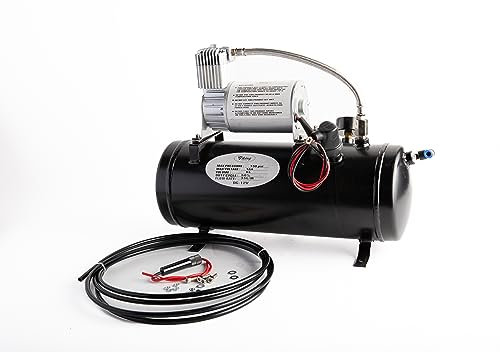 Viking Horns V3305 1.5 Gallon Air Tank & Air Compressor Kit, On-Board Air System For Train Air Horn
