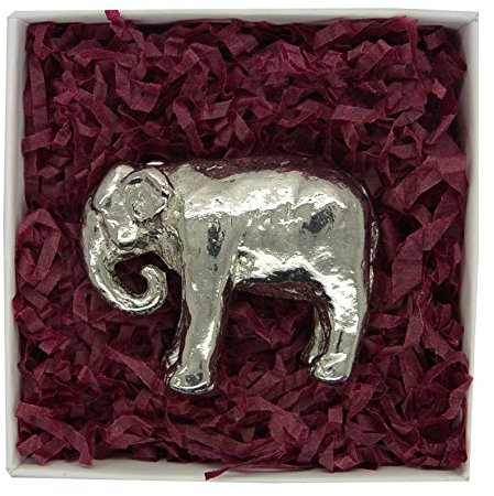 Elefant Tierfigur Hand Gegossen in Zinn (Pewter) Durch William Sturt