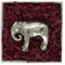 Elefant Tierfigur Hand Gegossen in Zinn (Pewter) Durch William Sturt