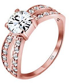 Elli Damen Ring mit Kristall Glamour