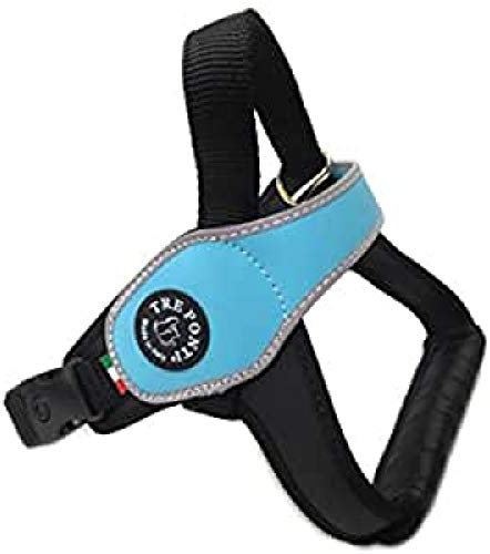 Tre Ponti Hundegeschirr, Größe: Rand, Blau, Größe: M