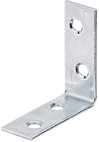 Alberts 336165 Stuhlwinkel | sendzimirverzinkt | 40 x 40 x 15 mm | 12er Set
