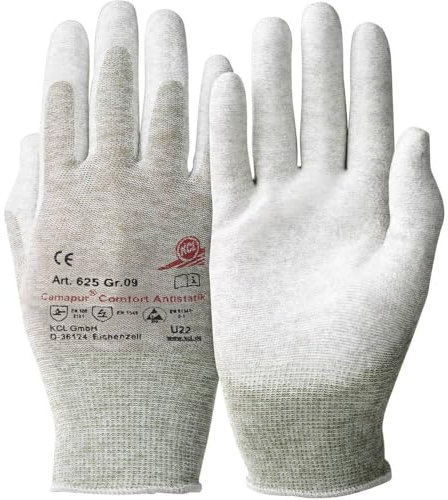 KCL 625 Handschuh Camapur Comfort antistatisch Polyurethan Polyamid Kupfer Größe 7 1 Paar