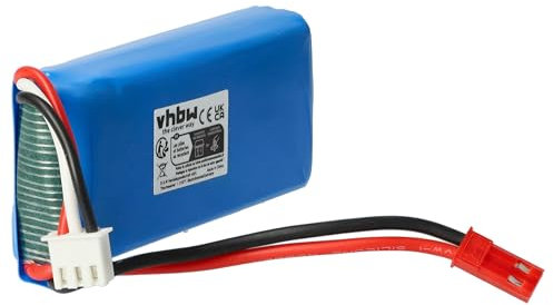 vhbw Akku kompatibel mit MJX X102, X101 Drohne Multicopter Quadrocopter (1200 mAh, 7,4 V, Li-Ion)