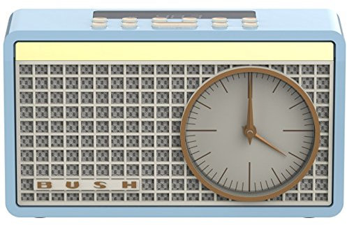 Bush Classic Retro Analogue Clock Radio - Blue