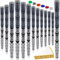 SAPLIZE Golf Grips(13 Grips + Tapes Bundle), Cord Rubber, Golf Club Grips, Standard Size, Grey