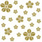 kleb-Drauf® | 25 Blumen | Gold - glänzend | Autoaufkleber Autosticker Decal Aufkleber Sticker | Auto Car Motorrad Fahrrad Roller Bike | Deko Tuning Stickerbomb Styling Wrapping