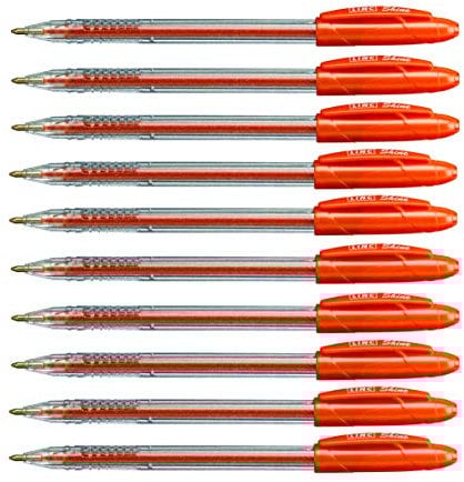GROSSē 10 x EXTRA SPARKLE GLITTER GEL PENS FINE 0.7 mm Tip Orange Colour