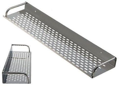 ONPIRA Edelstahl Küchenregal Gewürzregal in 3 Ausführung und in 10 Größen von 25-120cm zum auswählen insgesamt 30 Varianten (Modell A, 40cm)