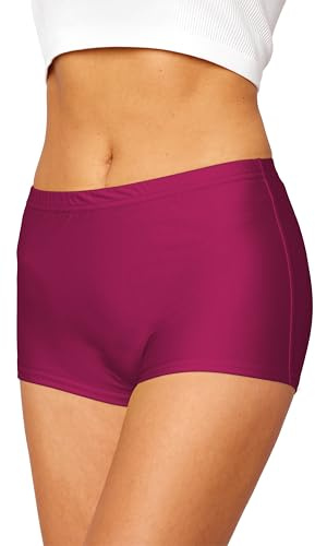 Merry Style Damen Badeshorts Bikini Bikinihose L23L1 (Weinrot (5288),44)