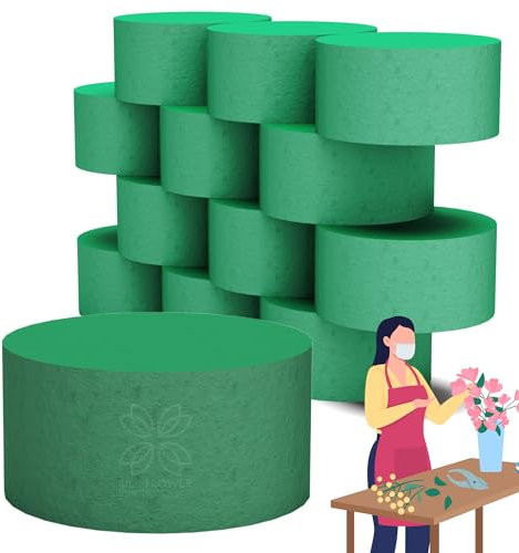 12 x Wet Floral Foam Block Holders - Floristry Supplies for Wedding Flowers Decoration - Florist Foam for Artificial Flowers - Floral Sponge Blocks for Wedding Bouquet - Foam for Flower Arrangements