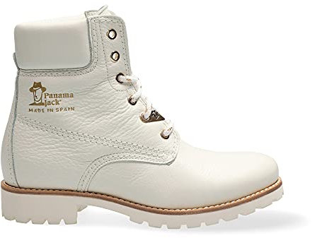 Panama Jack Panama 03, Botas Clasicas Mujer, Blanco B098, 37 EU
