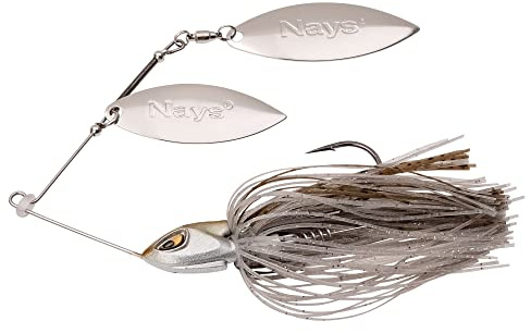 Nays MZ RNNR Size L 18g Spinnerbait Hardbait Blechköder Spinner Maze Runner zum Raubfischangeln auf Hecht Zander Barsch (D-02)