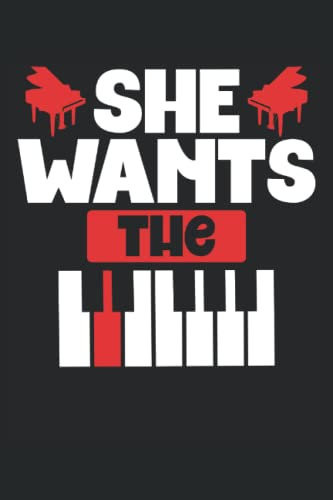 She wants the keyboard: Dot Grid Jounal ToDo Exercise Book or Diary 6 x 9 (15.24 x 22.86 cm) 120 pages