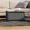 WIFESE 55x56x32 cm Couchtisch Beistelltisch Wohnzimmertisch Modern Stilvollen Design Kleiner Tisch Wohnzimmer Coffee Table Coutischtisch Sofatisch Teetisch Kiefer Massivmit Schublade Grau