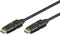 goobay 61292 High Speed HDMI 360° Kabel mit Ethernet/HDMI 360° Stecker Typ A/Drehbare HDMI Stecker/Bildschirmauflösung bis 4K@60Hz (Ultra HD 2160p) / Vergoldete Stecker / 5 Meter