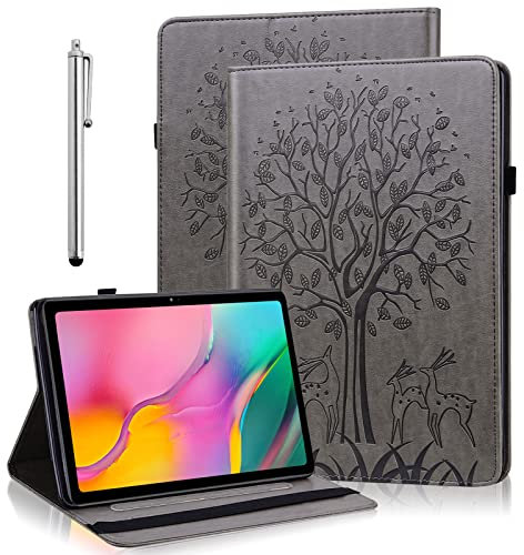 BOLELAW Hülle für Lenovo Tab P11 2nd Gen 2022 11.5 Zoll mit Kartenfach Stift und Stifthalter Standfunktion Leder, Flip Cover Schutzhülle für Lenovo Tab P11 Gen 2 (TB350FU/TB350XU), Gray