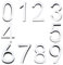 CREATCABIN 20pcs Mailbox Numbers 0-9 Door Address Number Stickers Self Adhesive House Numbers Acrylic for House Apartment Office Hotel Room Mailbox Door Signs Outside(Silver)