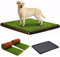 Kit XL cane PetZolla - Lettiera per cani in Vera Erba con Vassoio Riutilizzabile 100X90 cm, Traversine cane 100% Naturali e Atossiche, Toilette per cani in vero prato dura fino a 4 Settimane