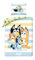 Halantex Bluey Family Juego de Funda Nórdica y Funda de Almohada Individual, 100% Algodón, Edredón con Funda de Almohada, Juego de Edredón Reversible para Niños, Cómodo y Transpirable, Lindo Diseño
