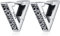 Wikinger Ohrringe für Herren Damen, Creolen Silber 925 Wikinger, Ohrringe Wikinger Männer Frauen, Dreieck Creolen Wikinger Runes, Wikinger Ohrschmuck Schmuck für Herren Damen