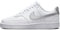 Nike Damen Court Vision Lo Nn Walking-Schuh, White/Metallic Silver-White, 38.5 EU