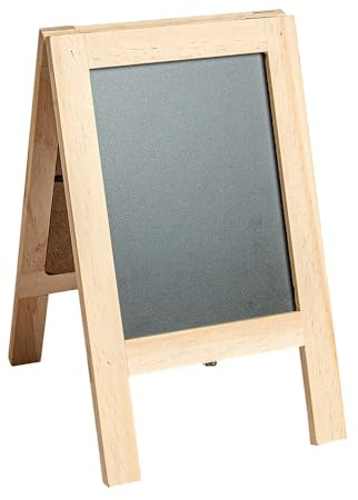 Doppelseitige Tafel, 25 x 15 x 2 cm, Naturholz