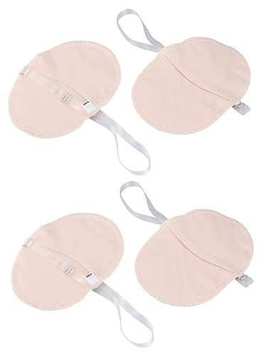 minkissy 2paare Schweißpads Für Achseln Unsichtbare Baumwoll-schweißkissen Achselpolster Zur Schweißabsorption Schweißschutzpad Für Achseln Schweißkissen Zur Fleckenprävention