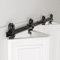 ETIASQSA Bi-Folding Sliding Door Hardware Kit 152CM/5FT Barn Door Sliding Rail for 4 Doors[Hardware Kit Only, No Door ]