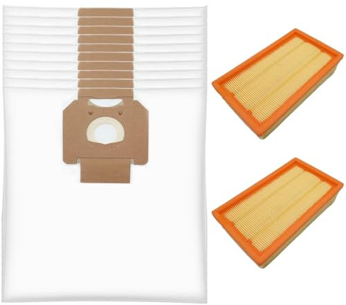 Lot de 10 sacs et 2 filtres pour aspirateur Bosch GAS 35 L AFC/GAS 35 M AFC/GAS 35 L SFC+ Professional - Filtre de rechange (10 sacs + 2 filtres)