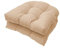 FYHTC 2 Stück Sitzkissen in 48x48cm, Bequeme Sitzkissen U-förmiges Kissen Sofa Rattan Stuhlkissen für Korbstuhl Sitz Terrassenmöbel Esszimmerstuhl Pad(Khaki)