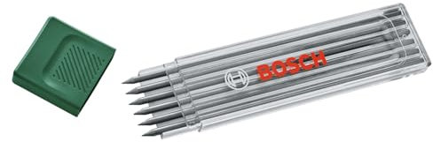 Bosch 6 mine in grafite HB (acces. per matita per contrassegnare i fori profondi, HB, 2,8 mm, custodia)