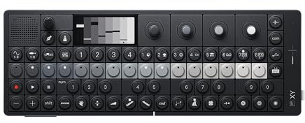 Teenage Engineering OP-XY portable synthesiser and sampler (64-step sequencer with 8 synth engines, integrated microphone and speakers, recording equipment), black