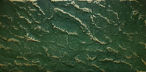 DECCART Wand-Paneele in Marmoroptik Deckenpaneele Wandverkleidung Deckenverkleidung mit Marmor-Imitat Wandplatten in Grau aus Polystyrol - 100x50 cm - Marmor Grün Gold - 24 Stück (12 m²)