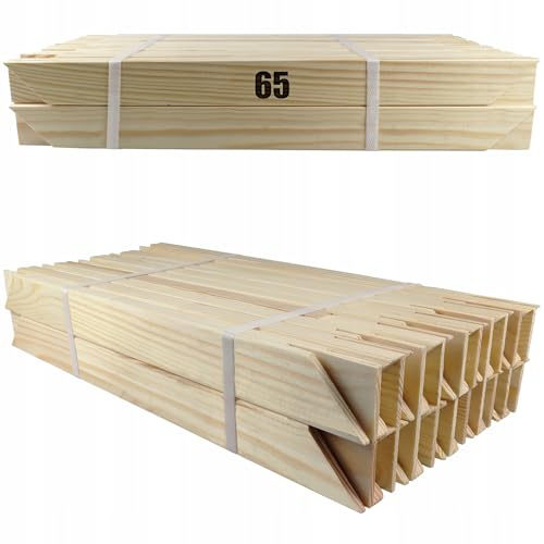 PD Media Keilrahmen Keilrahmenleiste - Set 20 Stück - 65 cm - Holz Rahmen - Kiefernholz 20 x 35 mm