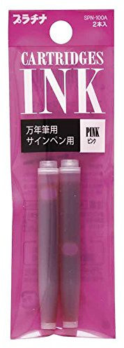 PLATINUM Preppy 4280219 Lot de 2 cartouches de recharge pour stylo plume et marqueur Rose